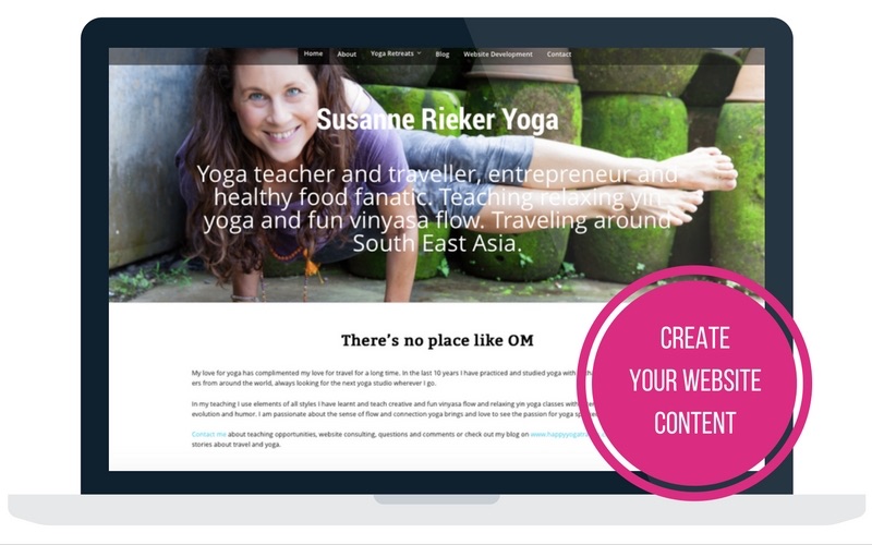 How to create a yoga website step 5