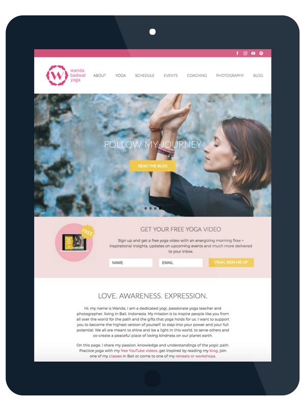 Wanda Badwal website relaunch homepage