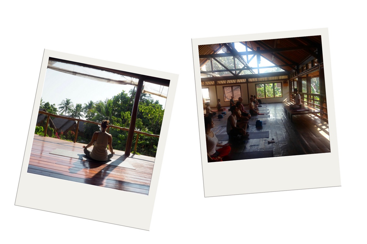 teaching yoga in Bali