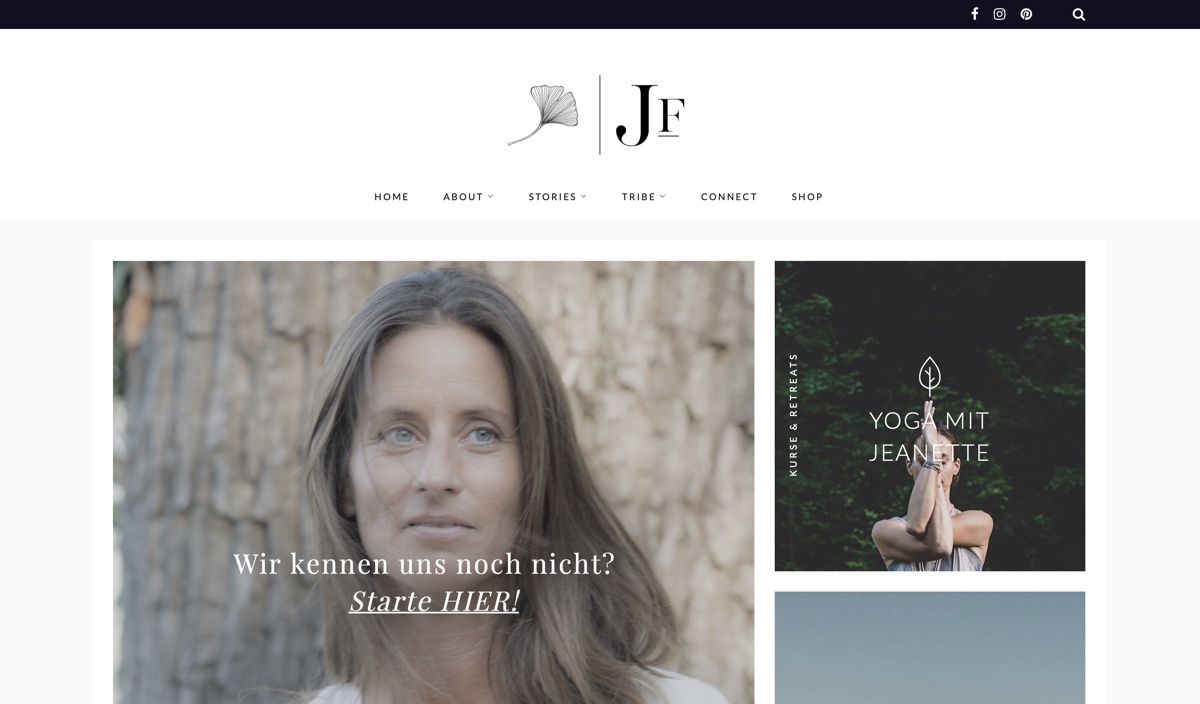 Jeanette Fuchs Yoga Website