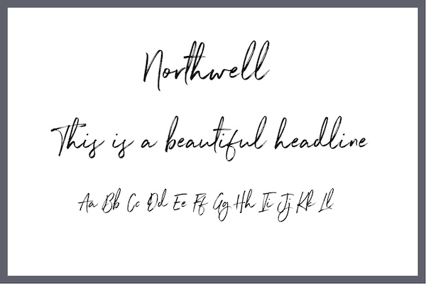 Handwritten Font Northwell