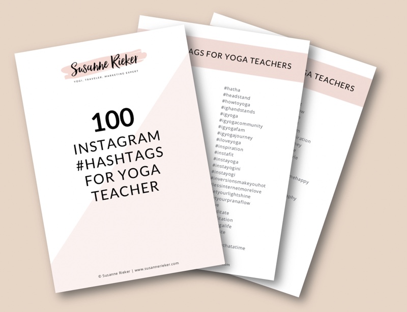 HASHTAGS 100 Instagram Hashtags for Yoga Teachers