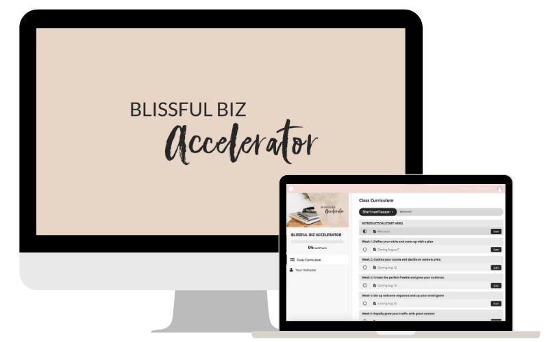accelerator Blissful Biz Accelerator