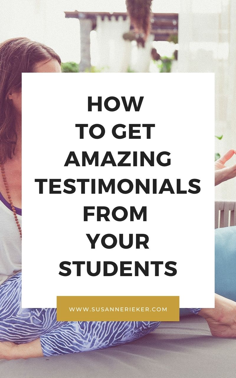 How To Get Amazing Testimonials From Your Students Legal advice for teaching yoga online with Cory Sterling