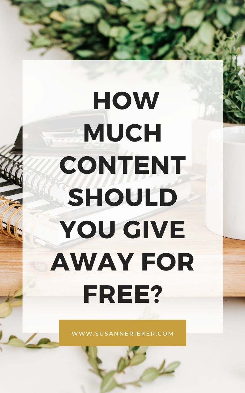 Blissful Biz Podcast | How much content should you give away for free?
