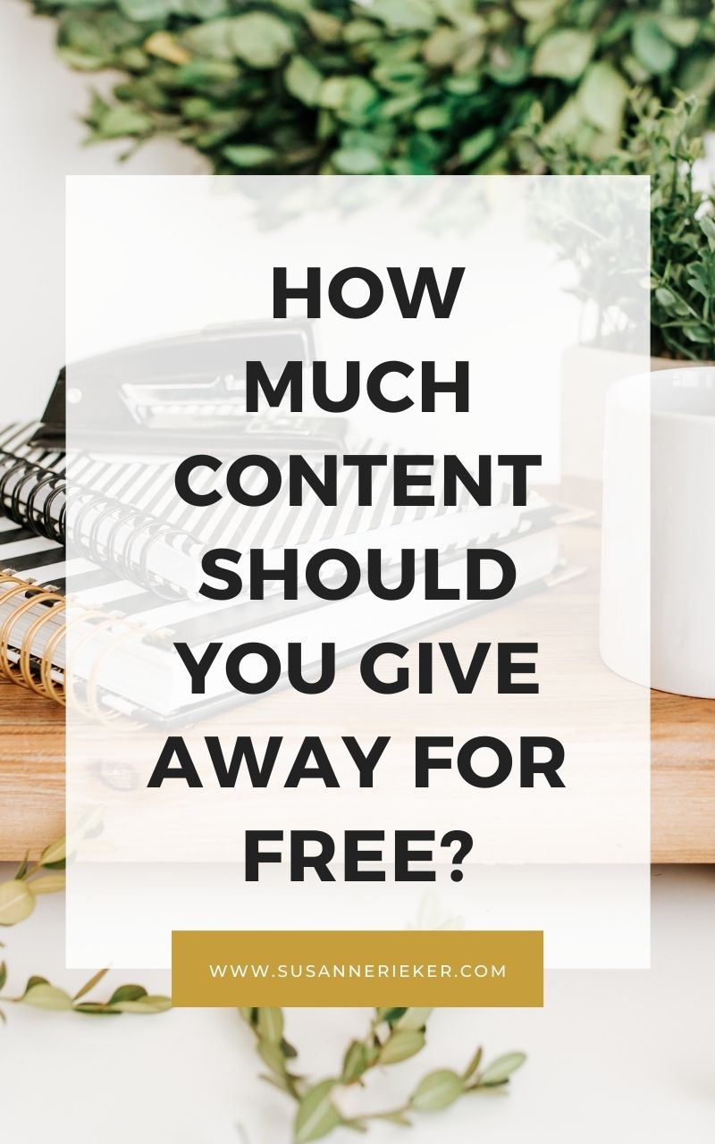 How Much Content Should You Give Away For Free? Blissful Biz Podcast | How much content should you give away for free?