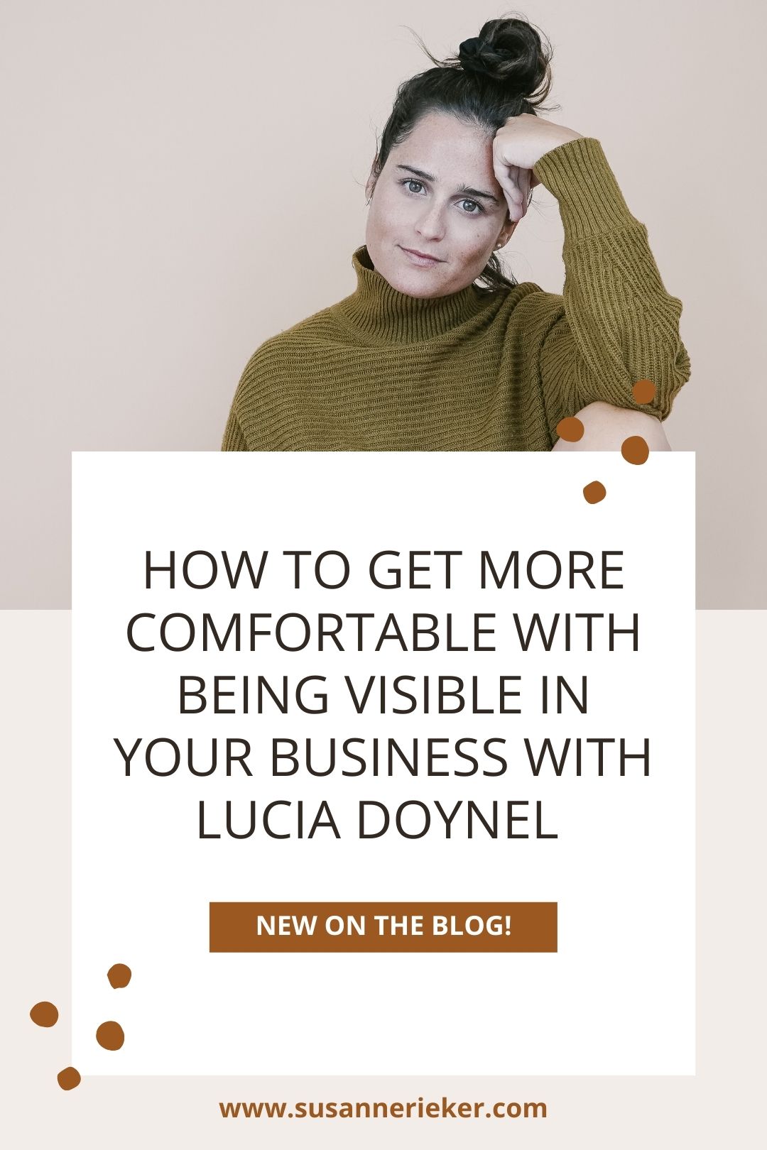 Blissful Biz Podcast | How to get more comfortable with being visible in your business with Lucia Doynel Lucia Doynel
